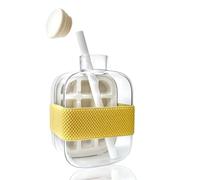 Bouteille cube 2 en 1 de 500 ml avec paille - Facile à presser - Couvercle anti-fuite - Machine à glace verticale sans contact pour congélateur, voyage, gym