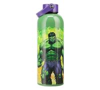 Paladone Bouteille d'eau Marvel Hulk inox 500 ml isolée, boucle, sous licence officielle