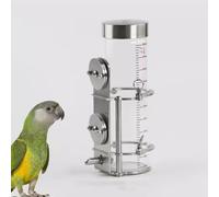 Bouteille D’Eau en Verre pour Perroquet Distributeur D’Eau Automatique pour Oiseaux Abreuvoir en Verre pour Petits Animaux avec Support Universel pour Cage Capacité 300ml/500ml Grand Volume 500ml