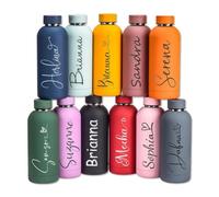 Bouteille D’eau Gravée Personnalisée, Gobelet En Acier Inoxydable De 17 oz | Cadeaux De Fête For Enterrement De Vie De Jeune Fille, Mariage, Anniversaire Et Événements D'entreprise