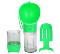 Bouteille d’Eau Portable pour Chiens et Chats, gobelet de Voyage Anti-Fuite de 300 ML avec Distributeur d’Eau à Un Bouton, Design en Arc Ergonomique pour Petits, Moyens et Grands a (Verte)