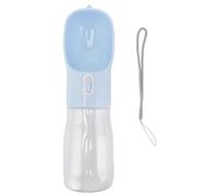 Bouteille d’Eau pour Chien de 400 ML, Distributeur d’Eau Portable pour Chien à l’épreuve des fuites, en matériau ABS de qualité Alimentaire, Bol à Interrupteur Poussoir économisant (Bleue)