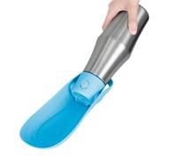 Bouteille d Eau pour Chiens lors des Promenades - Distributeur de Bol d'Eau Anti-Fuites pour Animal de Compagnie - 750ml en Acier Inoxydable Distributeur Anti-Fuites pour Chiens et Chats en Voyage Cam