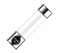 Bouteille d ' eau rechargeable en verre d ' hydrogène de 460 ml équipée d ' une eau potable enrichissante par électrolyse PEM pour adultes Bouteille de protium en verre à haute teneur en borosilicate