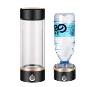 Bouteille D’eau Riche En Hydrogène Portable Générateur Ioniseur D’eau Hydrogéné Avec Technologie Membrane SPE Teneur Jusqu’à 1200-1500 PPB Adaptateur De Bouteille Coupe Énergétique Alcaline 420 ML