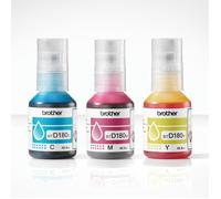 Bouteille d’encre - Brother - BTD180CLVAL - Cyan/Magenta/Jaune - 5000 pages - Pack de 3 - Standard