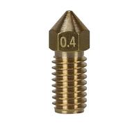 Bouteille d'acier durci, Buse d'imprimante 3D AnkerMake multicolore 0,4 mm filetage M6 x 10 mm longueur 17 mm filament 1,75 mm(Brass)