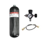 Bouteille d'air en fibre de carbone 4500 psi, 300 bar, 6,8 L, avec système de plongée M18 x 1,5