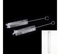 Bouteille D'Alimentation Multifonctionnelle En Paille, Fournitures De Laboratoire Blanches, Brosse De Nettoyage Du Verre, Tube À Essai De Chimie, 1 Pièce