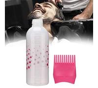 Bouteille d'applicateur de Teinture des Cheveux Efficace avec Peigne - 170 Ml de Bouteille de Couleurs de Cheveux de Shampooing Noir pour Salon et Usage Domestique (Rose rouge)