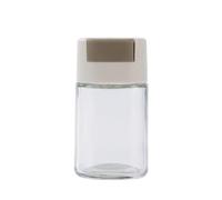 Bouteille d'assaisonnement à pression de 150 ml, bocaux en verre for épices, condiments, salière et poivrière, for gadgets cuisine(Gray 150ML)