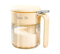Bouteille d'assaisonnement | Accès facile avec cuillère | Bouteille en verre pour condiments de cuisine | pour sucre, vinaigre, poivre, sel, préparation des repas, traiteur, camion, restaurant