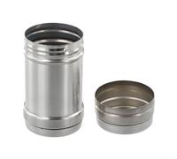 Bouteille d'assaisonnement pour sel et poivre en acier inoxydable avec couvercle amovible et taille du trou conçue pour une distribution facile pendant la cuisson (S)