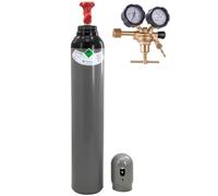 Bouteille d'azote 8L + Régulateur de pression pour azote 50 BAR - Ensemble bouteille de gaz azote avec détendeur pour atelier et industrie - Bestschweissen.de