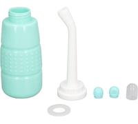 bouteille de bidet de poche d'une capacité de 350 ml, avec buse de pulvérisation souple et coudée pour l'hygiène personnelle en plein air, pour les voyages en plein air