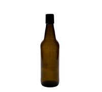 Bouteille de bière 500 ml, verre, brun, ouverture : fermeture à bascule
