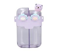 Bouteille de Boisson, Bouteille d'eau Kawaii Pop Up Cover Anti-fuite Double Usage 780 Ml pour le Sport (Violet)