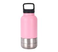Bouteille de boisson chien - bouteille de boisson avec bol pour chiots - fuite de tasses à boire avec un bol amovible 1520 ml pour le chemin de la randonnée pour les animaux et les humains et optimise