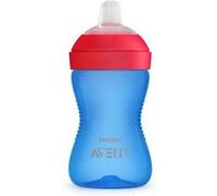 Philips AVENT Tasse à bec souple SCF802/01 300 ml résiste aux morsures 9 mois+ Bleu