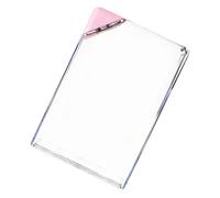Bouteille de boisson plate - Flacon fin A5 pour carnet de notes, tasse de voyage rectangulaire transparente, couvercle triangulaire étanche, petite ouverture | Sac d'école réutilisable sans BPA pour é