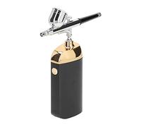 Bouteille de Brume pour le Visage, Aérographe Portable à Oxygène sans Fil, Humidificateur pour le Visage, Machine Faciale à Oxygène, Chargement USB, Pulvérisateur de Brume (BLACK)