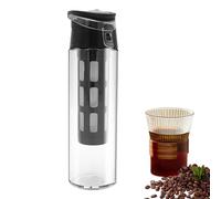 Bouteille de café à thé glacé - Couvercle de tasse en verre pour refroidir, bouteille de réfrigérateur personnel écologique | Verre à bière facile à prendre en main, bouteille de boisson de voyage
