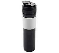 Bouteille de Cafetière Durable de 350 Ml avec Filtrante Haute efficacité pour la Préparation du thé et du café, Parfaite pour les Voyages, Conception Légère (BLACK)
