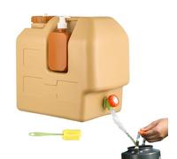 Bouteille de camping de 20 litres - Polyéthylène HDPE 34,5 x 23,5 x 35 cm sans BPA à l'épreuve des fuites | Récipient de camping avec robinet avec distributeur de détergent, réservoir d'eau portable P