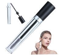 Bouteille de cils vide, 1 tube de cils vide 10 ml avec récipient d'huile croissance baguette, récipient tube bouteille réutilisable pour la maison et les voyages (noir)