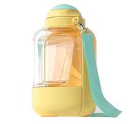 Bouteille de consommation de chien - Dispensateur d'eau pour animaux de compagnie | PP Bouteille d'eau pour chiens | Bol à boire de grande capacité portable avec mangeoire de nourriture, 2-1 Puppy Dri