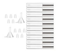 Bouteille de crème pour cils avec inserts en caoutchouc et entonnoir pour huile de ricin 10 ml Tube de mascara vide avec baguette magique