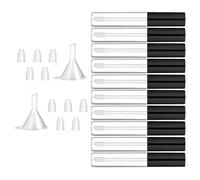 Bouteille de crème pour cils avec inserts en caoutchouc et entonnoir pour huile de ricin 10 ml Tube de mascara vide avec baguette magique