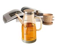 Bouteille de cuisine en verre avec large bec verseur imperméable pour cuisine, cuisine, salade, barbecue, vinaigre, sauce soja assaisonnement