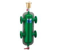 Bouteille de découplage hydraulique DN50 PN16 coque d'isolation 15 L grille inox micro-bulles 6 bar - THERMADOR BDH050