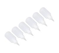 Bouteille de Dépôt en Plastique, 100pcs 50 Ml Bouteille de Pression Vide Semi Transparente avec échelle, Récipient de Distribution Liquide pour Colorant, Huile, Encre, Peinture