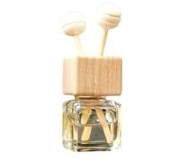 Bouteille De Désodorisant Pour Diffuseur De Voiture - Décoration De Ventilation Automatique En Verre Vide Avec Couvercle En Bois | Mini Ornement De Parfum De 8 Ml Pour Huiles | Parfum Ac Clip Bricolag