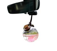 Bouteille de diffuseur de voiture faite de désodorisant décoratif en verre et transparent, pendaison | Bouteille de parfum rechargeable, récipient d'arôme de voiture pour décoration pour int
