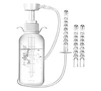 Bouteille de douche féminine réutilisable - 300 ml Pression manuelle 2 buses | Kit de nettoyage vaginal, outil d'hygiène anale anti-reflux, de lavage personnel portable de médecin pour