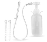 Bouteille de douche vaginale de 300 ml pour femmes, kit nettoyage anal et vagin réutilisable en toute sécurité avec 3 buses, pompe à hygiène féminine et lavement pratique pratique