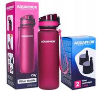 Bouteille de filtration Aquaphor City - AUTRE TON - 0,5L - Résistant aux chocs - 3 cartouches filtrantes