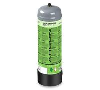 Kemper – Bouteille de gaz Argon pur 2,2 L 110 bar Jetable Connexion M10x1 Soudage MIG/TIG 5692 Blanc