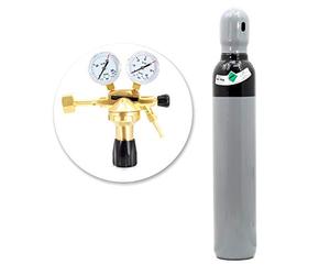 Bouteille de gaz azote, hydrogène, 8 l, 1,8 m3, + Réducteur de fuite 40 bar!