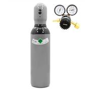 Bouteille de gaz d'azote remplie de 5 l + réducteur de pression 200 bar - Bouteille de nitrogène W24.32 150 bar 0,8 m³ - Gaz de protection pour climatisation Test d'étanchéité et pneus (30 l/min