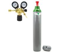 Bouteille de gaz de protection Argon 10 l avec réducteur de pression argon - Bouteille d'argon remplie 200 bar + réducteur de pression Ar/CO2-10 BestSchweissen.de pour soudage TIG MIG MAG