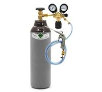 Bouteille de gaz d'hélium de 5 l remplie (150 bar) + réducteur de pression et pistolet - Bouteille professionnelle réutilisable 0,7 m³ (700 l) pour anniversaire et mariage Bestschweissen.de