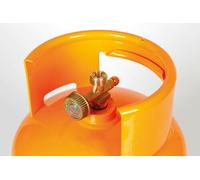 Bouteille de gaz LPG, sortie verticale du robinet de gaz, raccord W20 x 1/14" gauche, poids extérieur - 5 Kg (12 L)