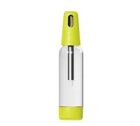 Bouteille de gazéification compacte portable de 1000 ml avec double couvercle pour eau gazeuse et jus, pour une utilisation facile à un seul bouton (vert)