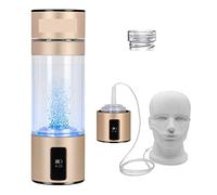 Bouteille de générateur d'eau riche en hydrogène SPE + PEM double chambre lonizer Cup + dispositif d'inhalation H2