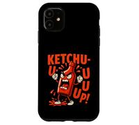 Bouteille de Ketchup Scream Funny Condiment Pun Cartoon Coque pour iPhone 11