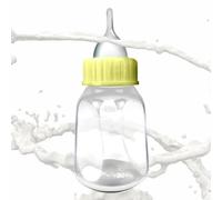 Bouteille de lait | Biberon de 120 ml avec tétine en silicone et balance | transparente | Biberon détachable pour lapins, chiots, petits animaux, nouveau-né